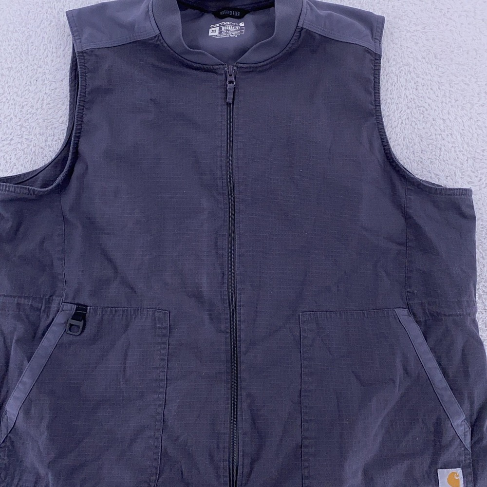 Carhartt Utility Vest Women's‎ 2XL Rugged Flex Modern Fit Ripstop Zip Front Flex